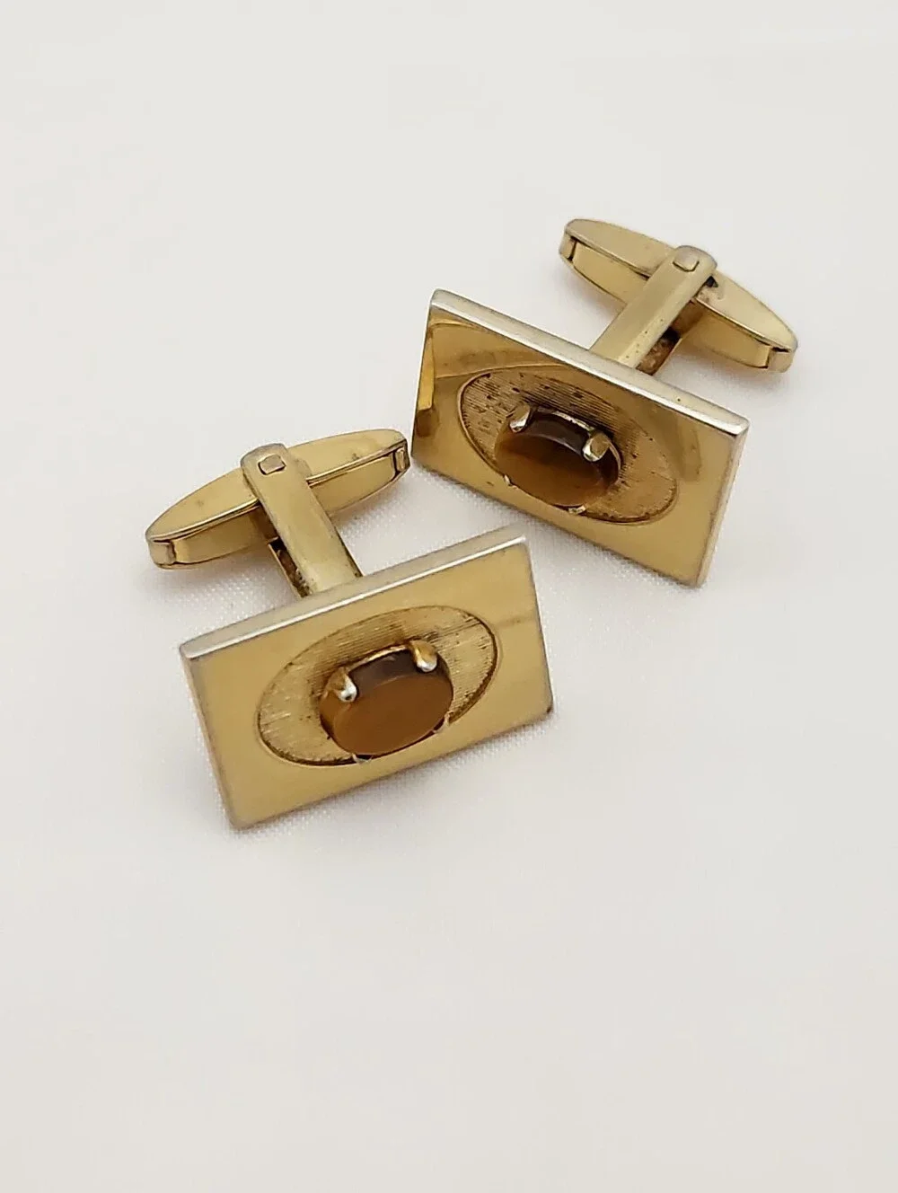 Vintage Cufflinks Lot Foster Swank Cuff Links Gold Color Silver Tone 4 Pairs VTG